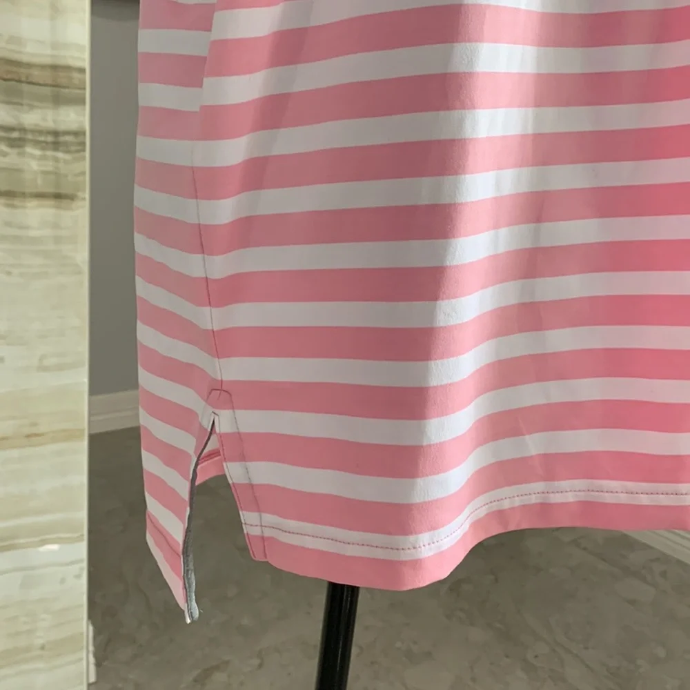 Polo Ralph Lauren Pink‎ White Stripes. Size M
